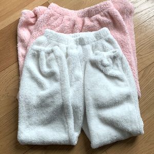 Fuzzy joggers
